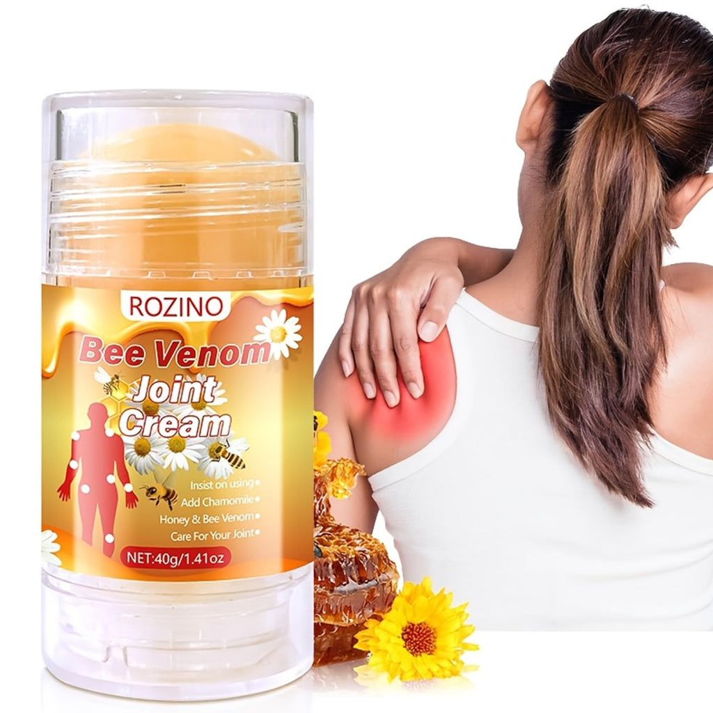 Bee Venom Joint Cream – Advanced Joint Support Cream with Honey & Chamomile, Soothing Formula for Aches & Stiffness in Knees, Hands, Back, Natural Relief Cream for Daily Joint Care (Bee venom) - TrustMedUSA