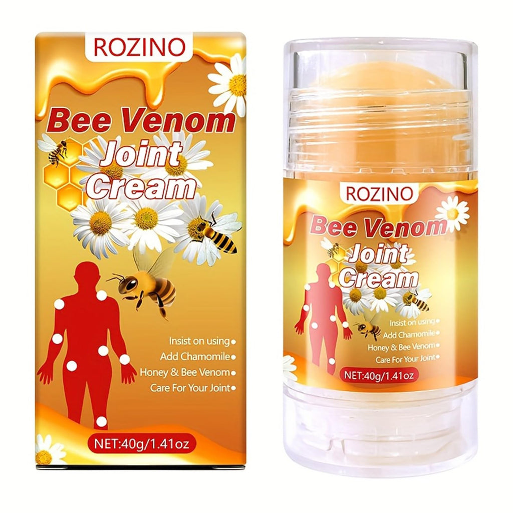 Bee Venom Joint Cream – Advanced Joint Support Cream with Honey & Chamomile, Soothing Formula for Aches & Stiffness in Knees, Hands, Back, Natural Relief Cream for Daily Joint Care (Bee venom) - TrustMedUSA
