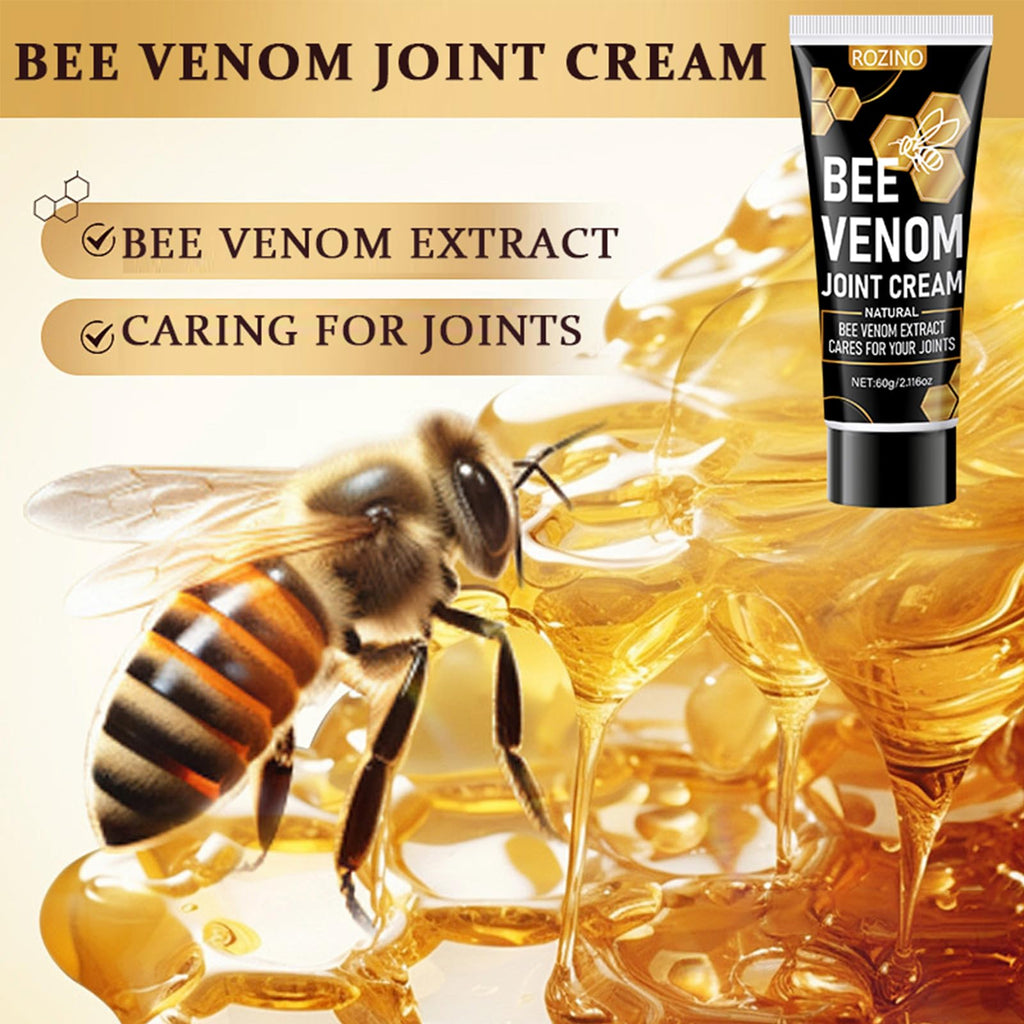 Bee Venom Joint Cream for Knees & Joints - Lightweight Moisturizing Cream for Dry Skin, Fast Absorbing & Non-Greasy Formula - Supports Comfortable Movement (2.116OZ) - TrustMedUSA