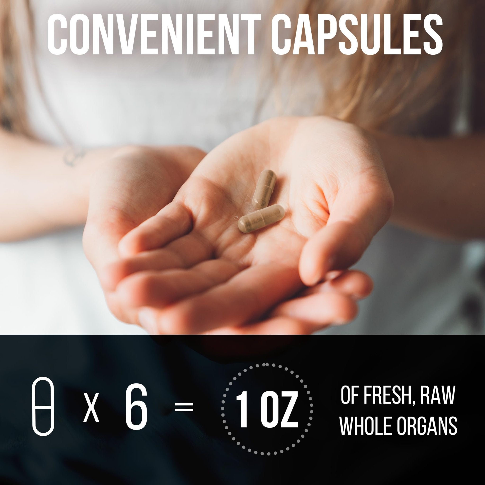 Beef Organ Supplement Complex - 10 Carnivore Grass Fed Proprietary Blend of Liver, Marrow, Brain, Thymus, Spleen, Kidney, Colostrum, Heart, Pancreas, Gallbladder - 180 Caps - TrustMedUSA