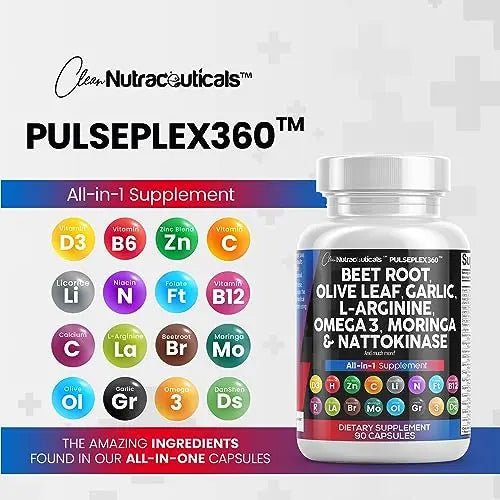 Beet Root Capsules 6000mg Olive Leaf 6000mg Nattokinase 4000 FU - TrustMedUSA