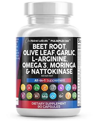 Beet Root Capsules 6000mg Olive Leaf 6000mg Nattokinase 4000 FU - TrustMedUSA