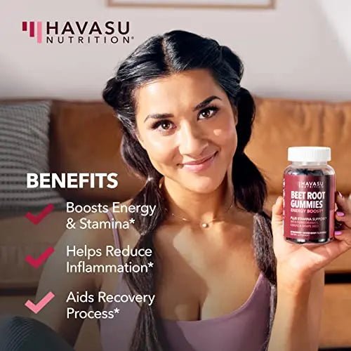 Beet Root Gummies with COQ10 Energy Supplement | Nitric Oxide Supplement for Healthy - TrustMedUSA
