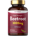 Beetroot Tablets 3000mg | 180 Count | High Strength 5:1 Extract Supplement | Nitric Oxide - TrustMedUSA