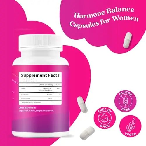 BeLive Myo-Inositol & D-Chiro Inositol Capsules - 90Ct I Inositol Supplement with Folic - TrustMedUSA