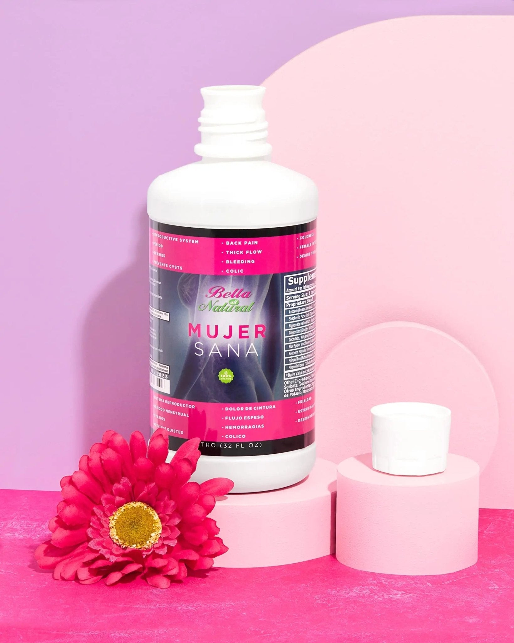 Bella All Natural Mujer Sana Healthy Woman, Hormonal imbalance, PCOS, Period Cramps - TrustMedUSA