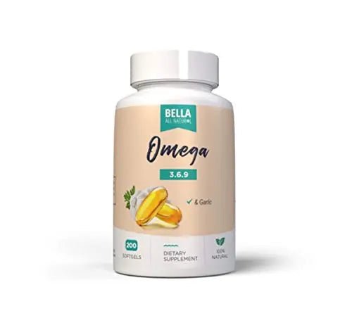 Bella All Natural Omega 3 6 9 with Garlic Oil - 200 Softgels - TrustMedUSA