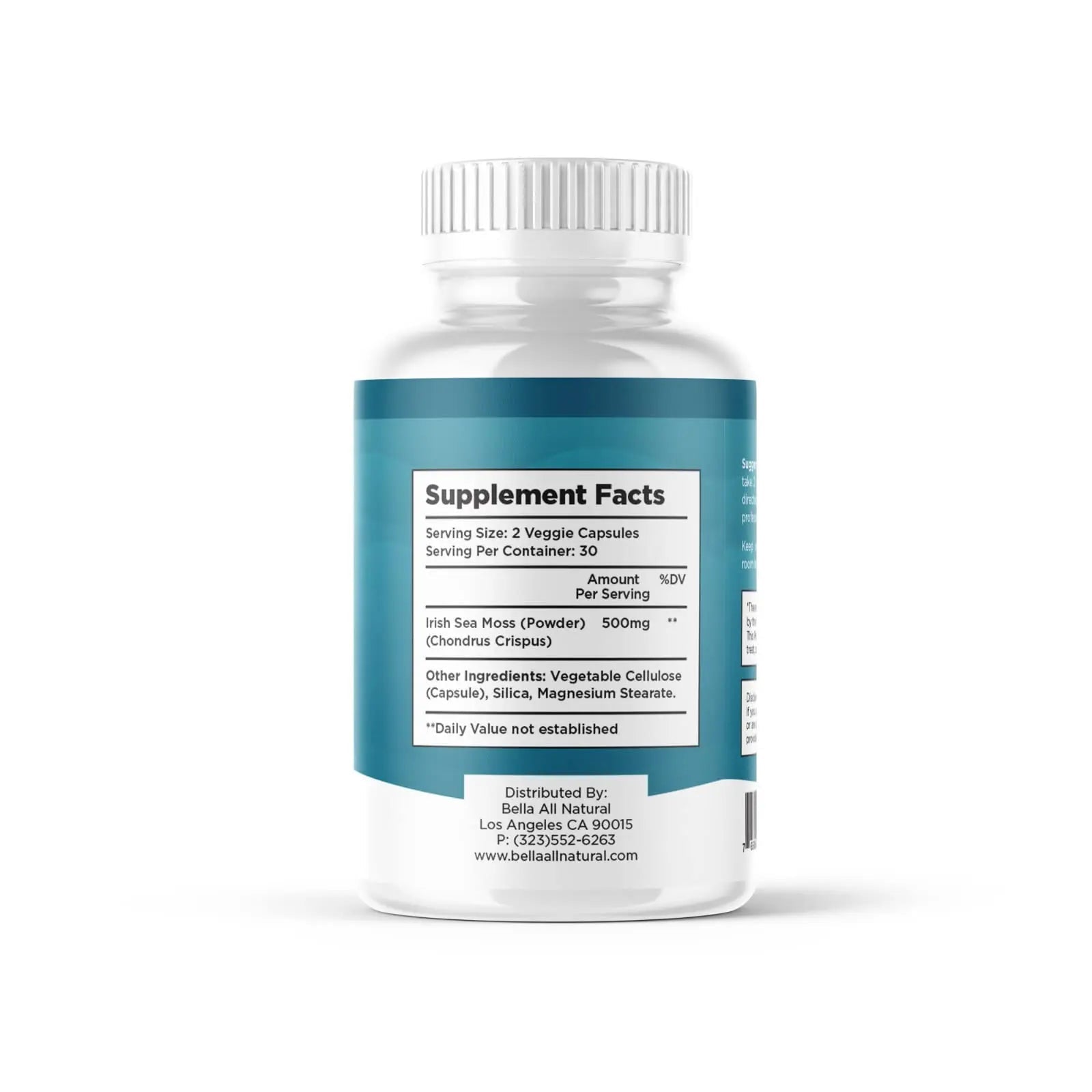 Bella All Natural Sea Moss Vitamins | Pure Sea Moss | Irish Sea Moss, 60 Capsules - TrustMedUSA