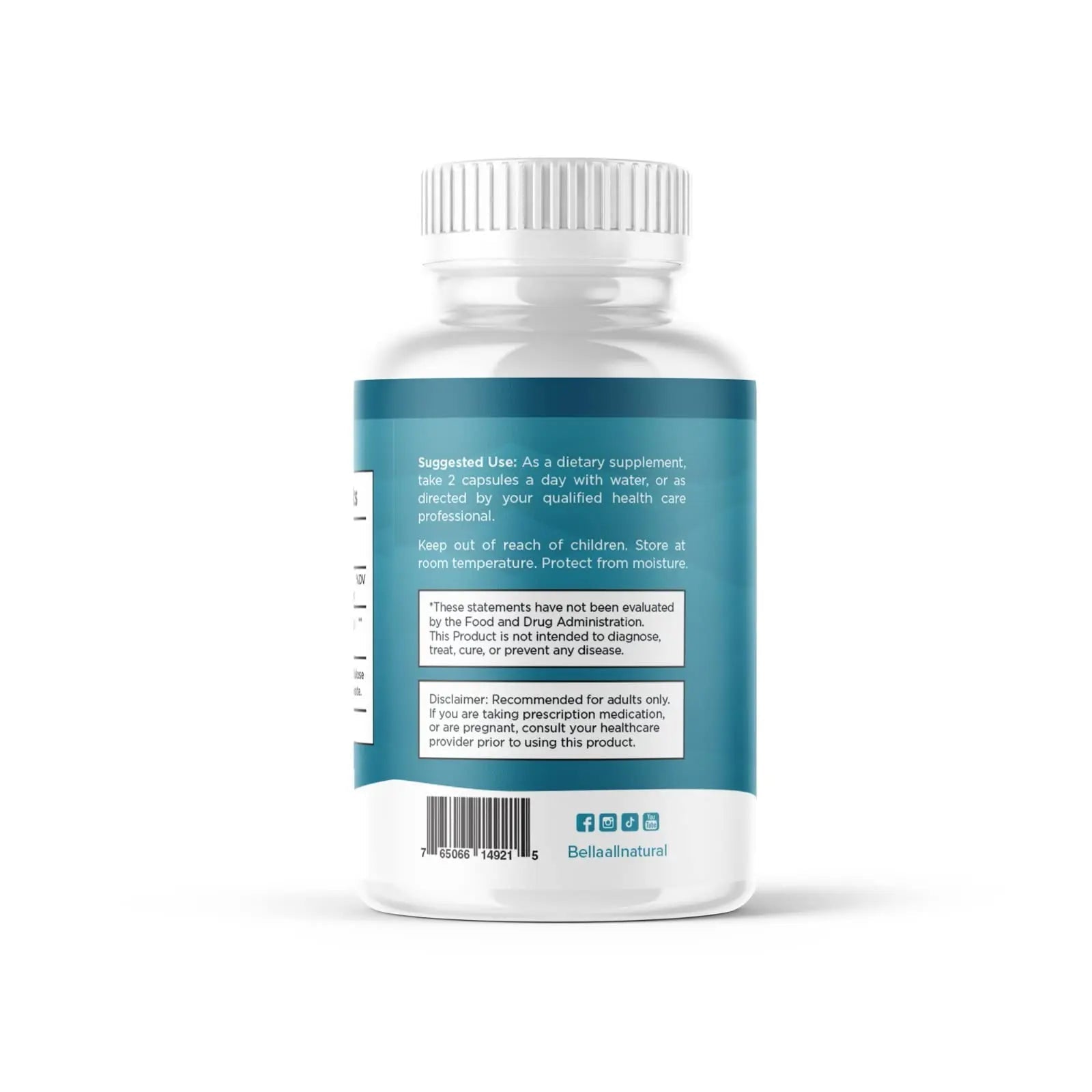 Bella All Natural Sea Moss Vitamins | Pure Sea Moss | Irish Sea Moss, 60 Capsules - TrustMedUSA