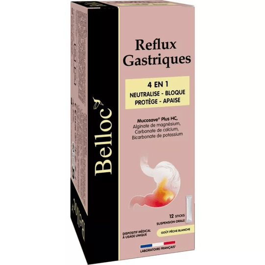 Belloc Gastric Reflux 4 in 1 12 Sticks - Maple Wellness Supplements