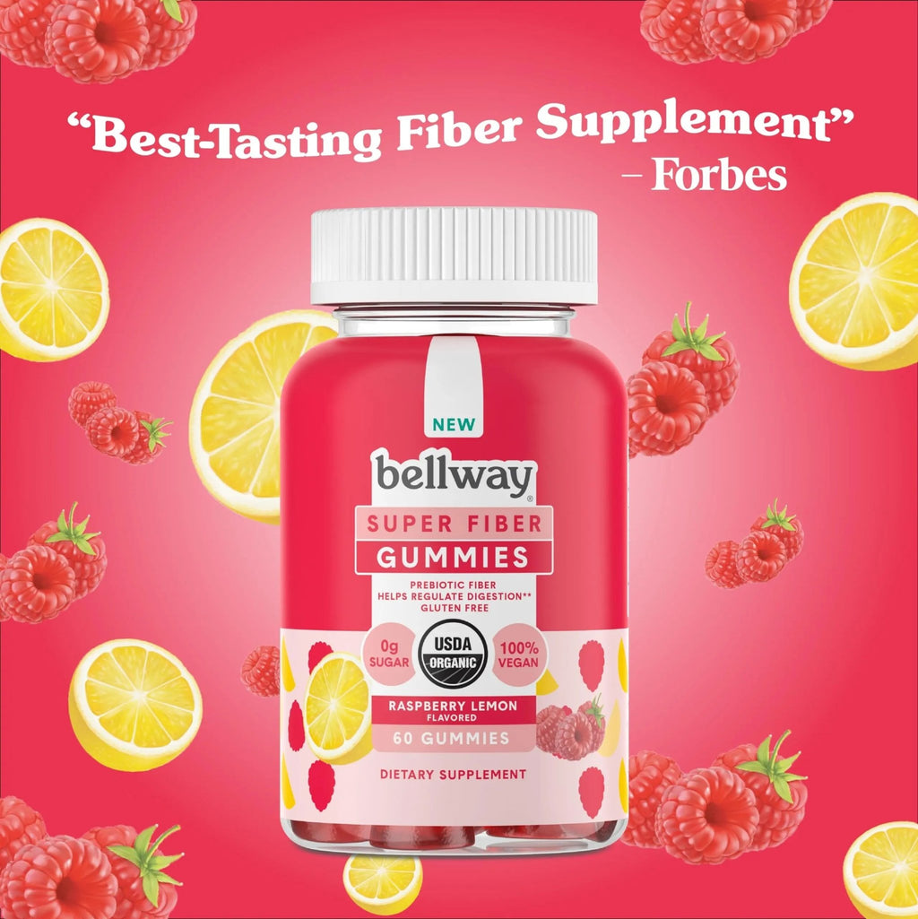 Bellway Super Fiber Gummies for Adults (5 Pack) - Sugar Free Organic Fiber Supplement - TrustMedUSA