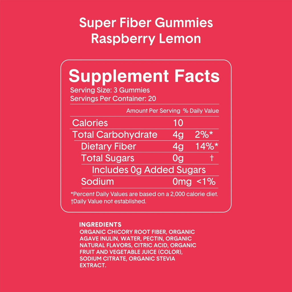 Bellway Super Fiber Gummies for Adults (5 Pack) - Sugar Free Organic Fiber Supplement - TrustMedUSA