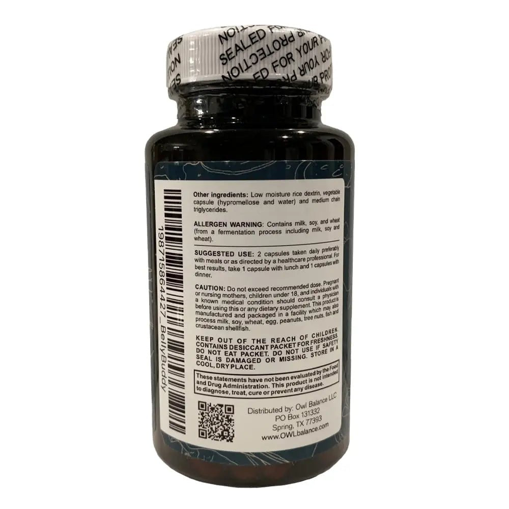 Belly Buddy Advanced Gut Health Support containing a helthy Blend of Probiotics, Prebiotics, and Digestive Enzymes - TrustMedUSA