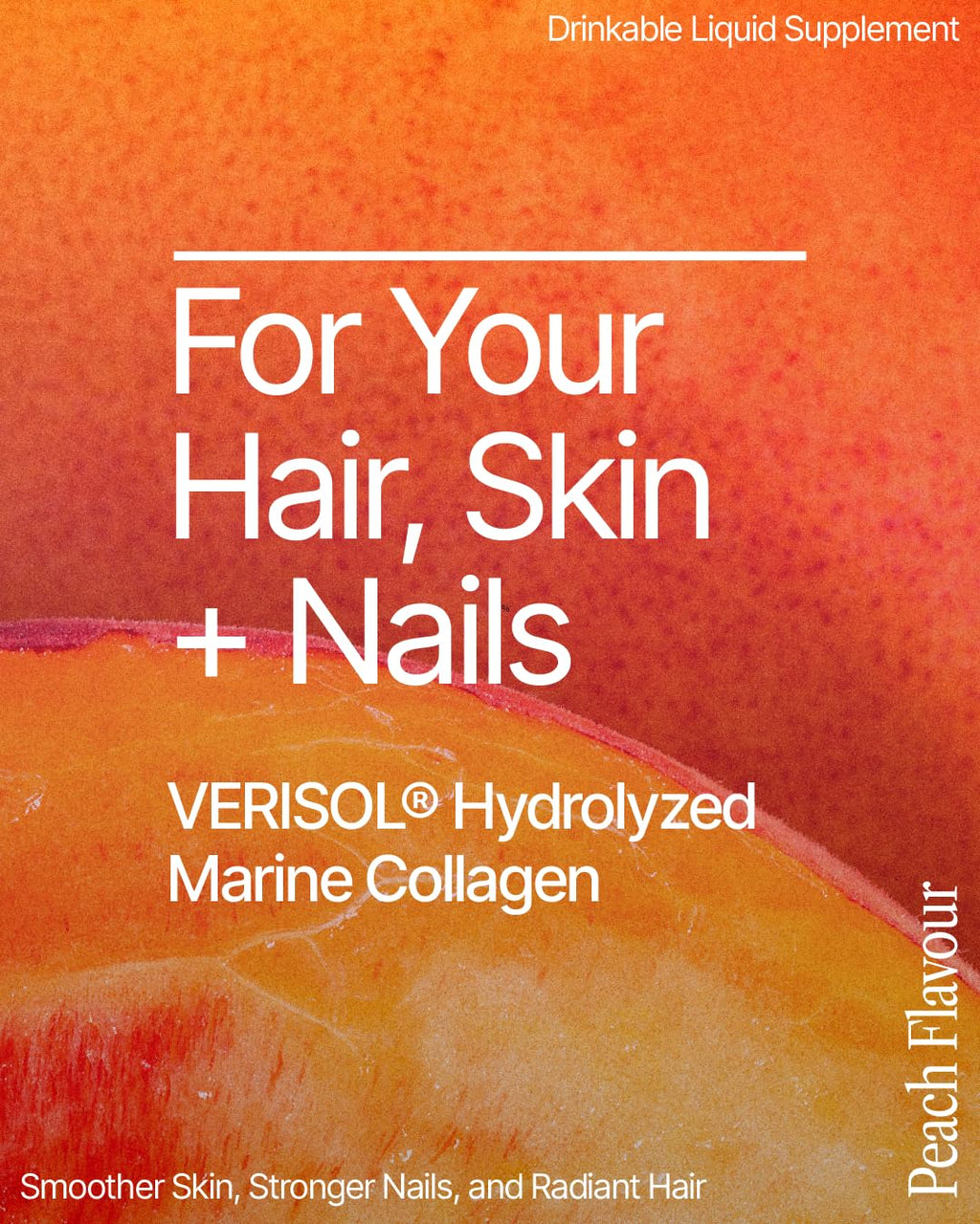 BeMe Liquid Collagen for Women - 2500mg Verisol Collagen Liquid with Biotin, CoQ10 & Vitamin C - Clinically Proven Collagen Peptides for Hair, Skin & Nails - 30 Peach Sachets - Maple Wellness Supplements
