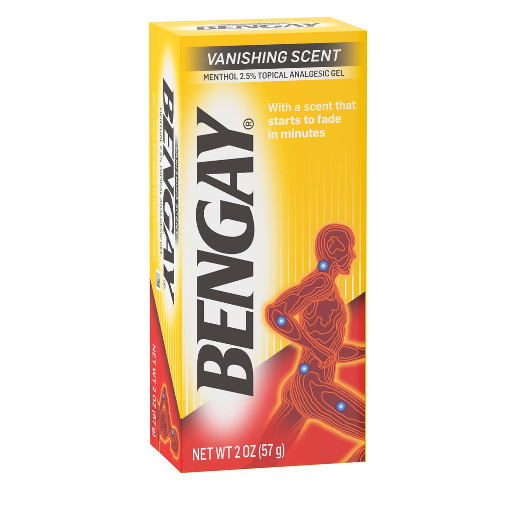 Ben Gay Vanish Scnt Size 2z Bengay Non-Greasy Vanishing Scent Pain Reliever Gel, Pack of 3 - TrustMedUSA