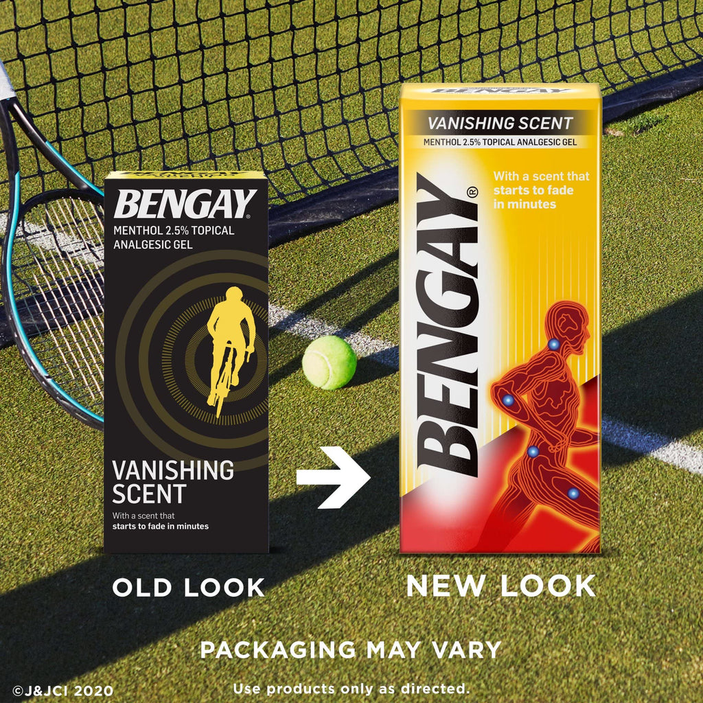 Ben Gay Vanish Scnt Size 2z Bengay Non-Greasy Vanishing Scent Pain Reliever Gel, Pack of 3 - TrustMedUSA