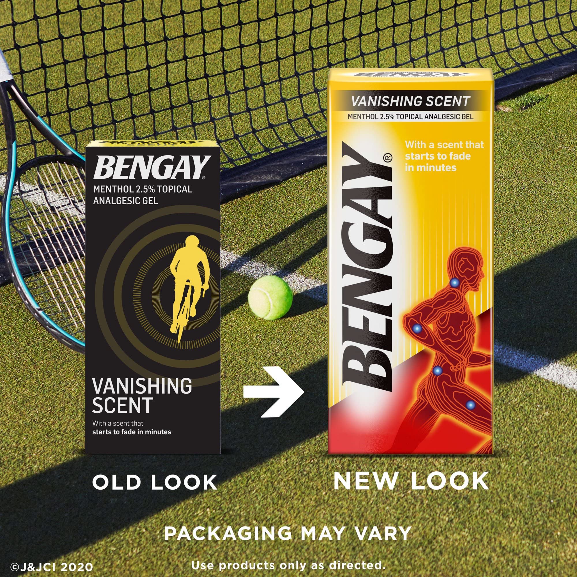 Ben Gay Vanish Scnt Size 2z Bengay Non-Greasy Vanishing Scent Pain Reliever Gel, Pack of 3 - TrustMedUSA
