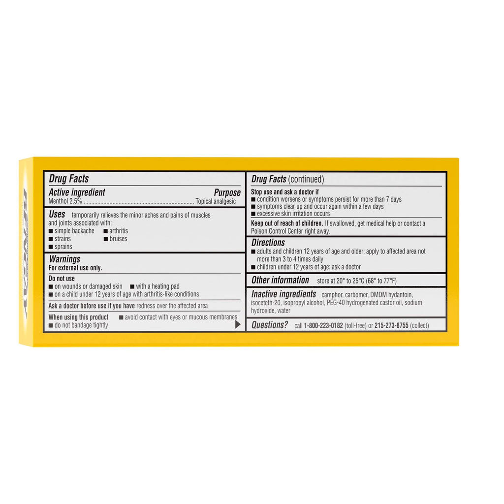 Ben Gay Vanish Scnt Size 2z Bengay Non-Greasy Vanishing Scent Pain Reliever Gel, Pack of 3 - TrustMedUSA