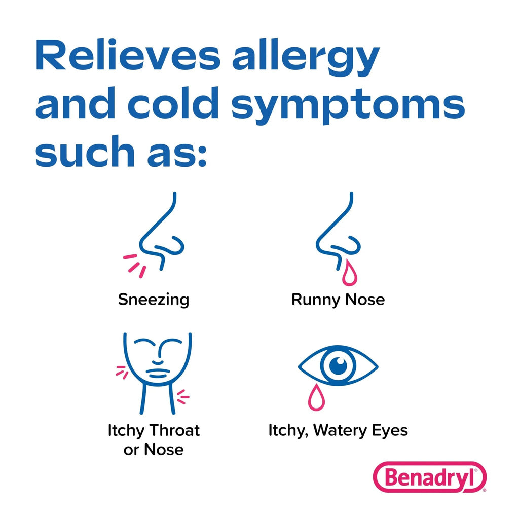 Benadryl Ultratabs Antihistamine Allergy Relief Tablets with 25 mg Diphenhydramine HCl, 100 ct and Tylenol Extra Strength Pain Reliever Rapid Release Gels with 500 mg Acetaminophen, 100 ct - TrustMedUSA