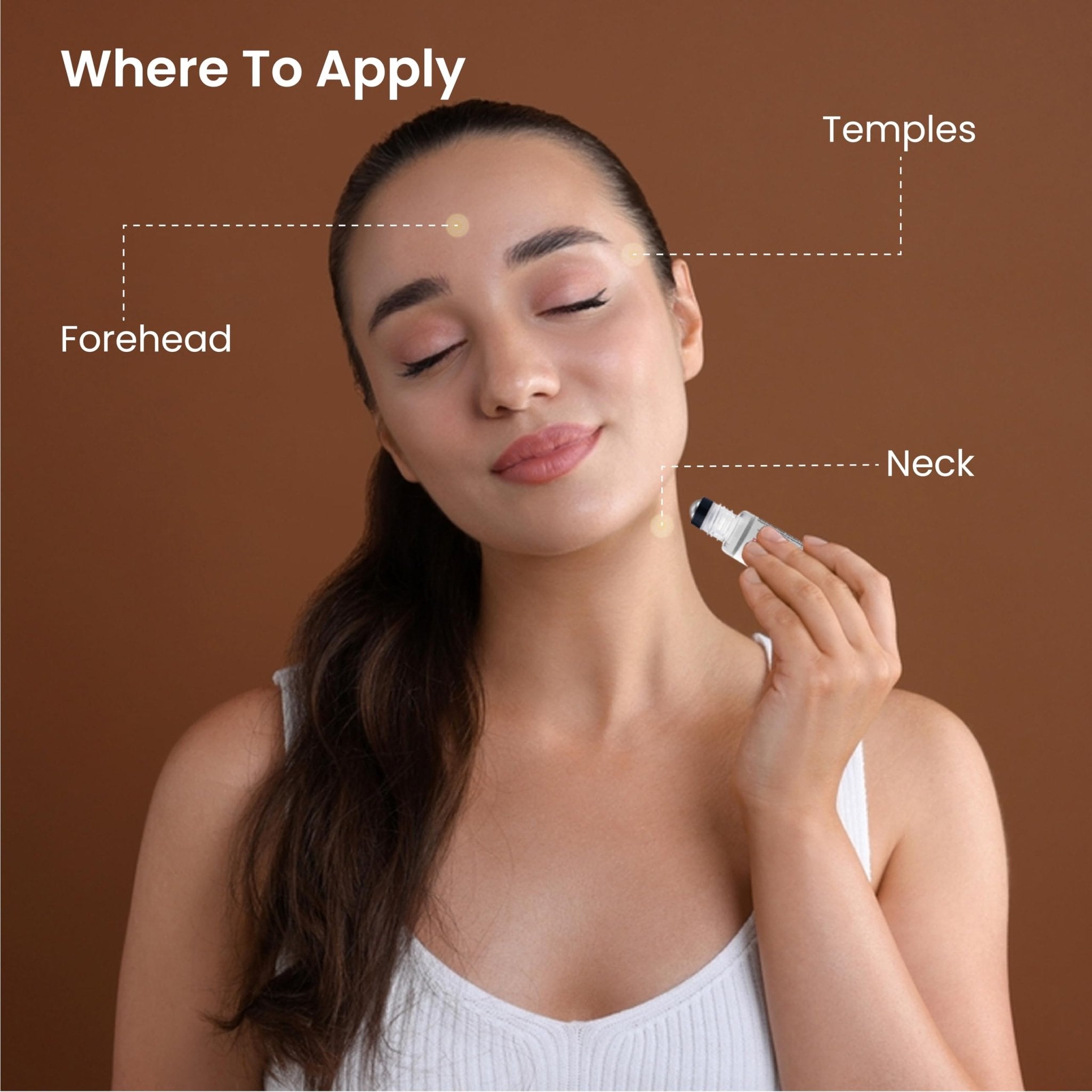 Benevita Migraine Relief Stick Roll-On – Organic, Natural, Cruelty-Free Headache Relief Roll-On – Peppermint, Spearmint, & Lavender Essential Oil Roller for Tension & Stress - TrustMedUSA