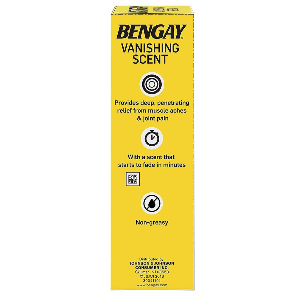 Bengay Menthol 2.5% Topical Analgesic Gel Vanishing Scent 2oz - TrustMedUSA
