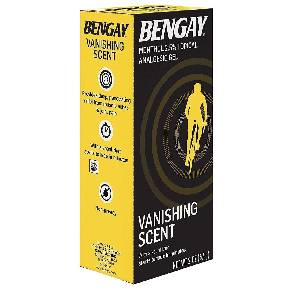 Bengay Menthol 2.5% Topical Analgesic Gel Vanishing Scent 2oz - TrustMedUSA