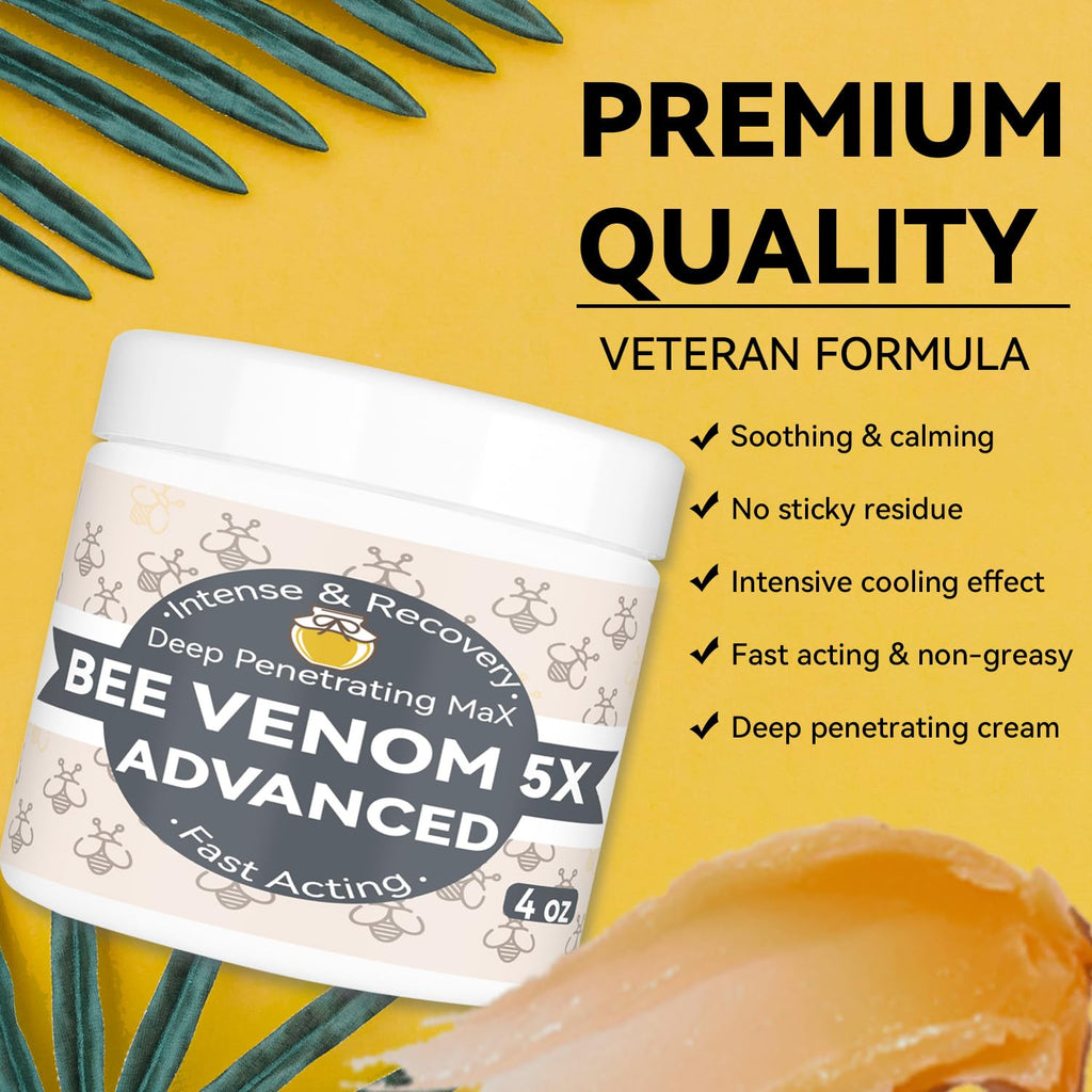 Benolixia Bee Venom Bone Cream, Bee Venom Joint Gel, Professional Bee Venom Joint Gel, Bee Venom Advanced Joint and Bone Cream for Back, Neck, Hands, Knee, Feet - TrustMedUSA