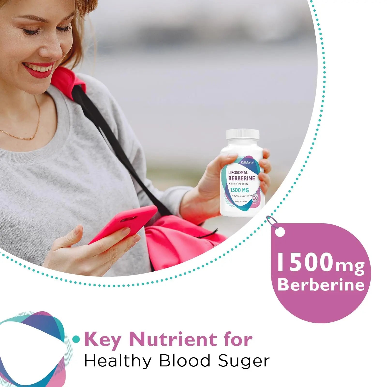 Berberine HCL Supplement 1500mg - High Bioavailability Liposomal Berberine Capsules - TrustMedUSA