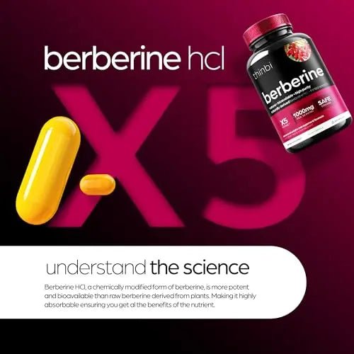 Berberine Supplement 1000mg Potent Botanical Capsules for Weight - TrustMedUSA