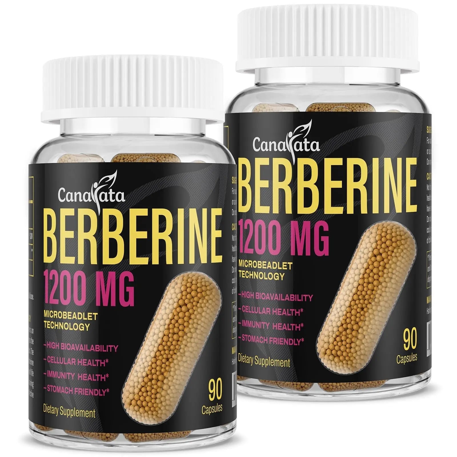 Berberine Supplement 1200mg Berberine HCL - High Bioavailability Microbeadlet - TrustMedUSA