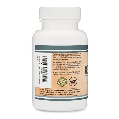 Berberine Supplement 500mg, 60 Capsules (Third Party Tested, Manufactured in The USA - TrustMedUSA