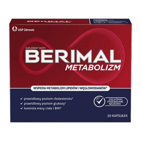 Berimal Metabolism - 30 capsules dietary supplement - TrustMedUSA