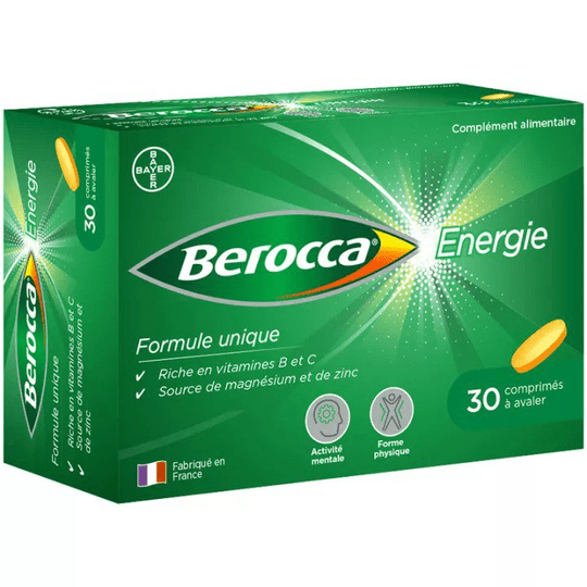 Berocca Energy 30 Tablets - Vitamins B C Magnesium Zinc - TrustMedUSA