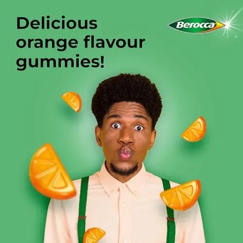 Berocca Immuno Gummy Vitamins, Orange Flavour, Bursting with Immune System - TrustMedUSA