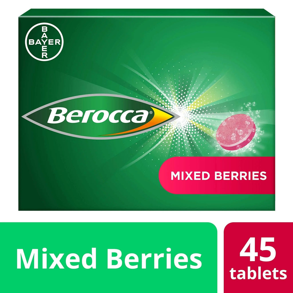 Berocca Vitamin C Effervescent Tablets, with Magnesium, Vitamin B12 and Vitamin B - TrustMedUSA