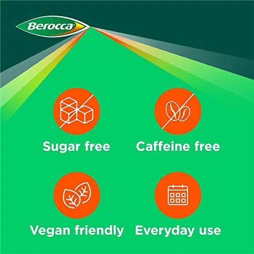 Berocca Vitamin C Effervescent Tablets, with Magnesium, Vitamin B12 and Vitamin B - TrustMedUSA