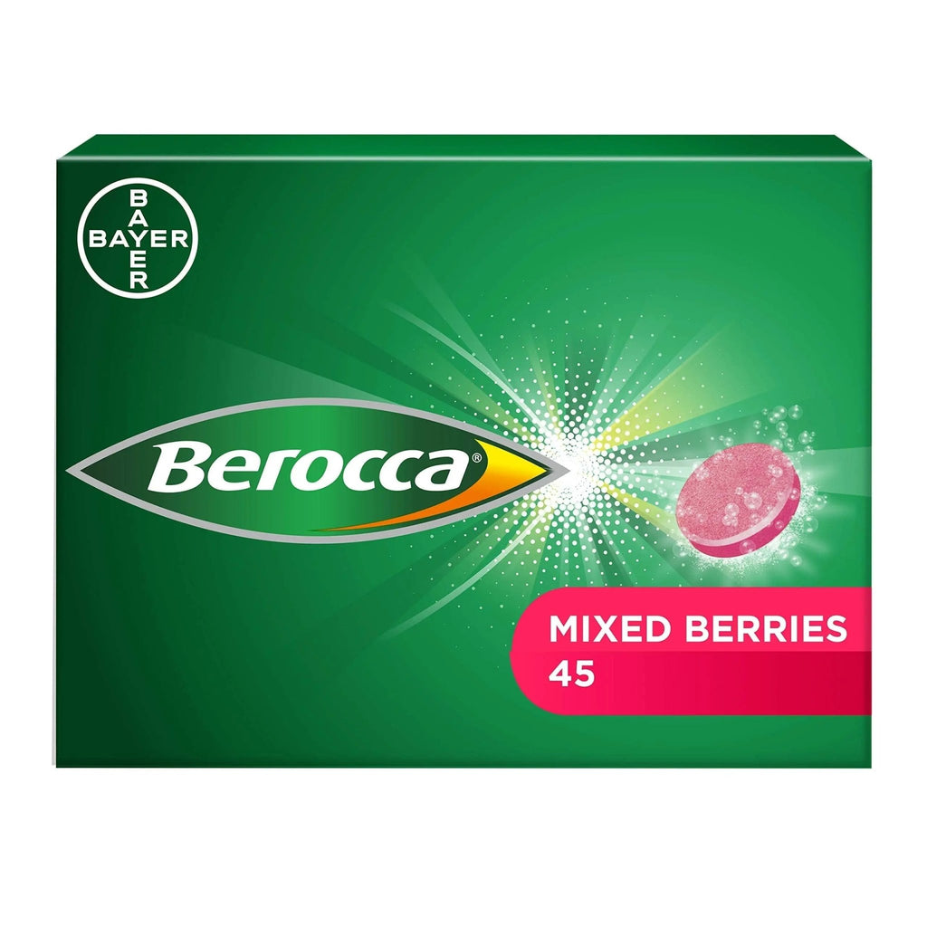 Berocca Vitamin C Effervescent Tablets, with Magnesium, Vitamin B12 and Vitamin B - TrustMedUSA