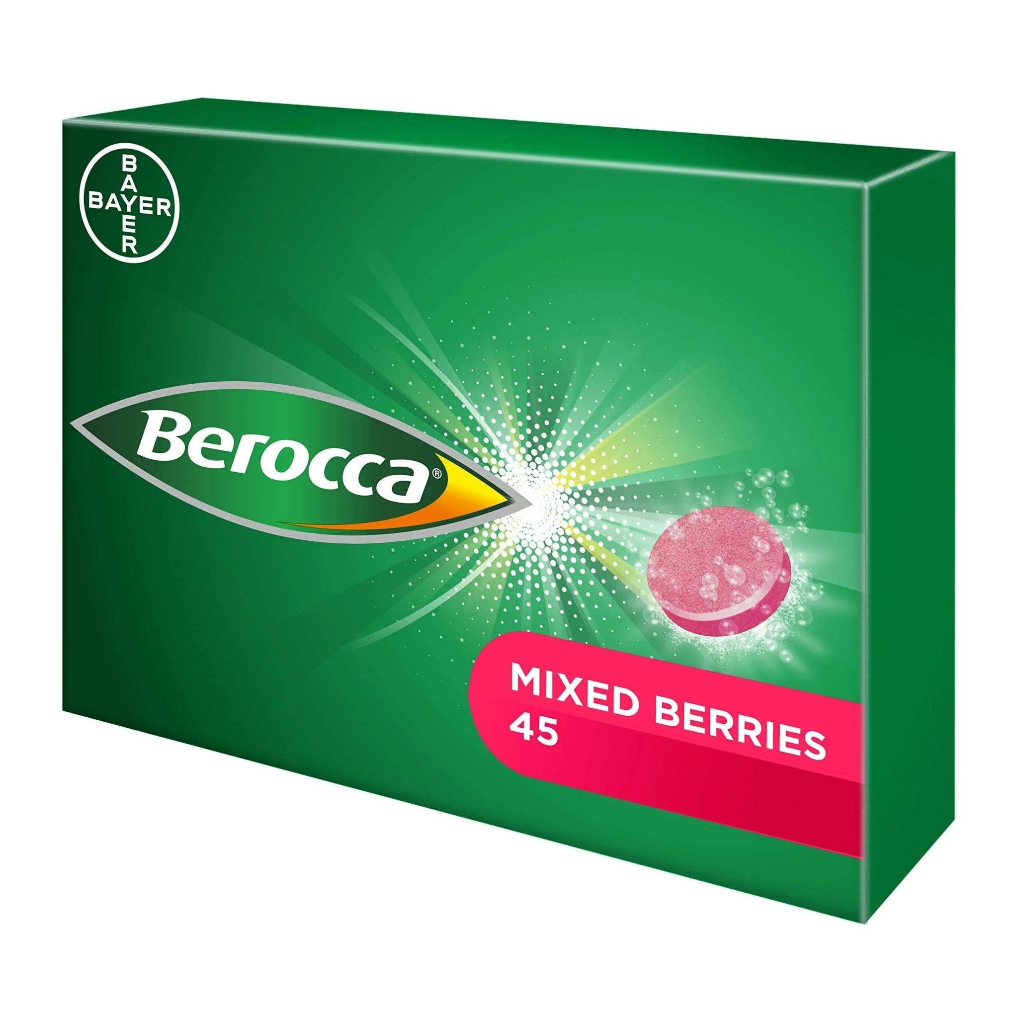 Berocca Vitamin C Effervescent Tablets, with Magnesium, Vitamin B12 and Vitamin B - TrustMedUSA