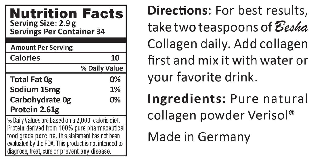 BESHA INC Verisol Collagen Bioactive Peptides (Natural Collagen Powder) Made in Germany - Maple Wellness Supplements
