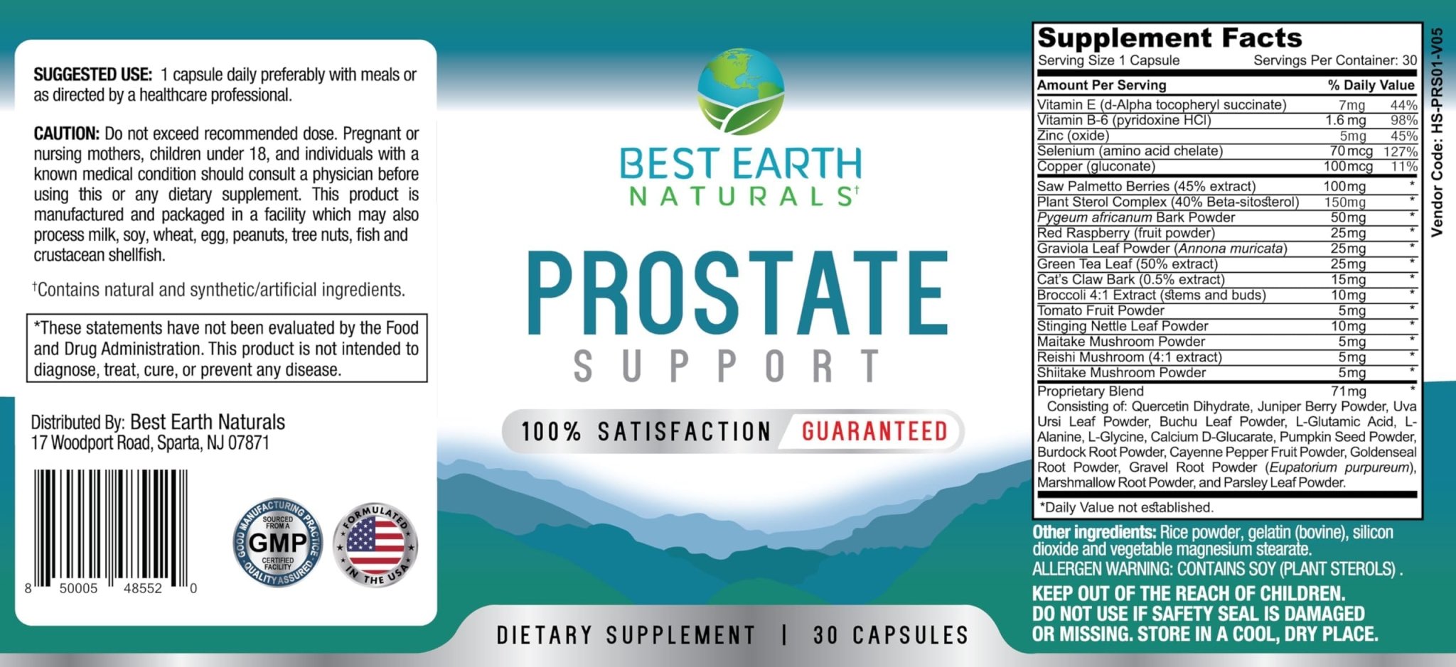 Best Earth Naturals Prostate Support Supplement for Men - Prostate Support - 30 Day Supply - TrustMedUSA