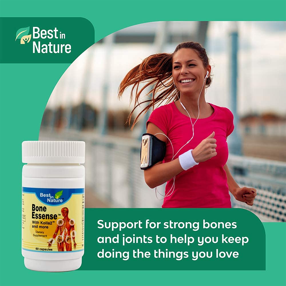 Best in Nature Bone Essense with Kolla2 (Type II Collagen) - Bone and Joint Health Supplement. (60 Count) - TrustMedUSA