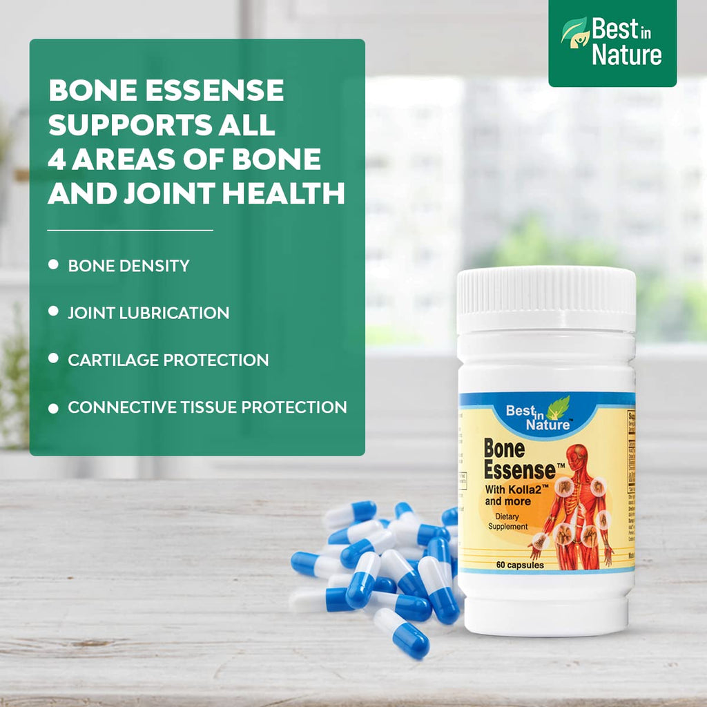 Best in Nature Bone Essense with Kolla2 (Type II Collagen) - Bone and Joint Health Supplement. (60 Count) - TrustMedUSA