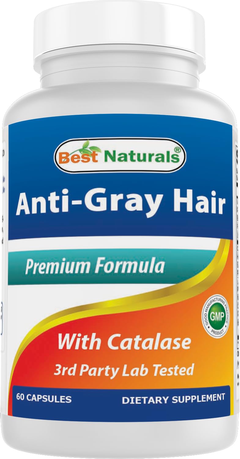 Best Naturals Anti Gray Hair Formula, 60 Count - TrustMedUSA