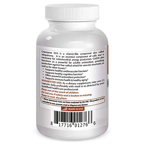 Best Naturals COQ10 100 mg 120 Capsules - TrustMedUSA