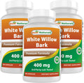 Best Naturals White Willow Bark 400 mg 180 Capsules (180 Count (Pack of 3)) - TrustMedUSA