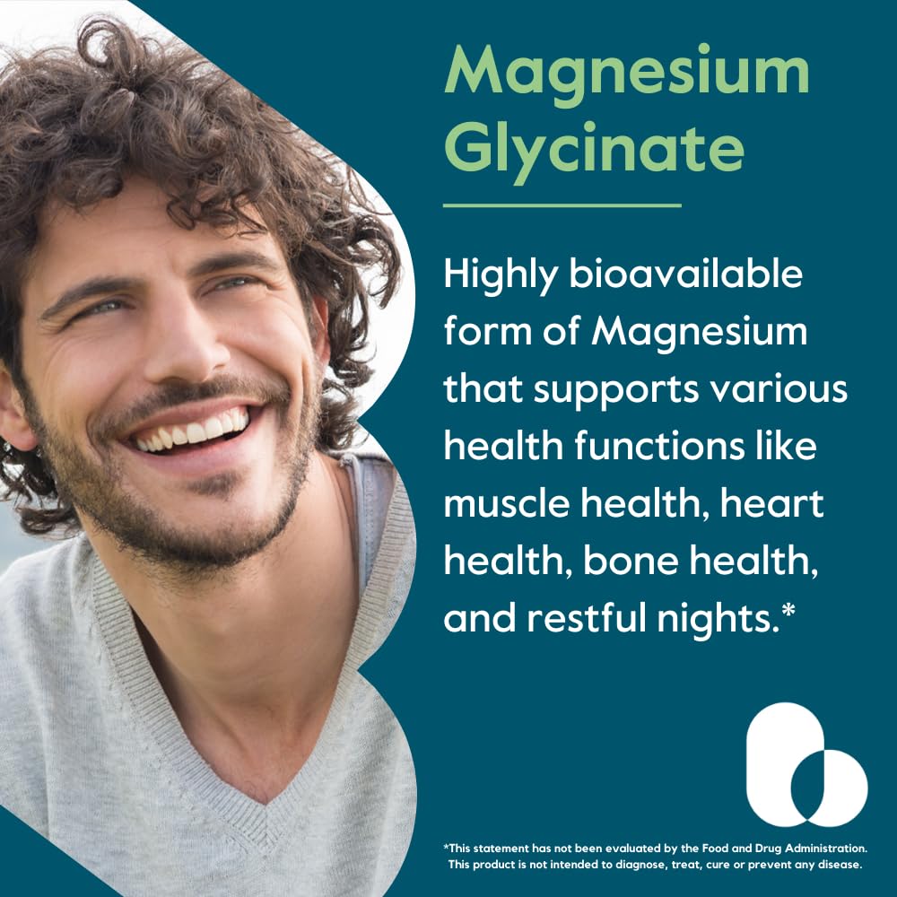BESTVITE Filler-Free Magnesium Glycinate - 400mg of Magnesium per Serving (240 Veg Caps)- Chelated Bisglycinate for Muscle, Relaxation, Stress & Sleep Support* - For Men & Women - No Stearates - Vegan - TrustMedUSA