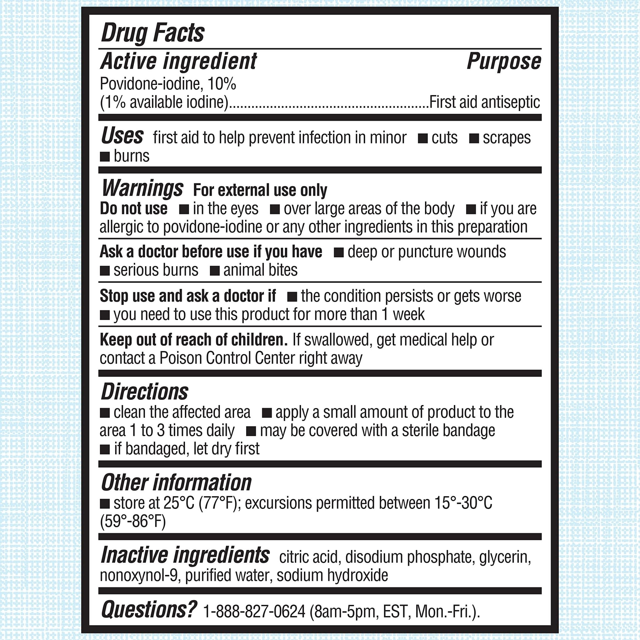Betadine Antiseptic First Aid Solution, Povidone-Iodine 10%, Infection Protection, Kills Germs in Minor Cuts Scrapes and Burns, No Sting Promise, No Alcohol or Hydrogen Peroxide, 8 FL OZ - Maple Wellness Supplements