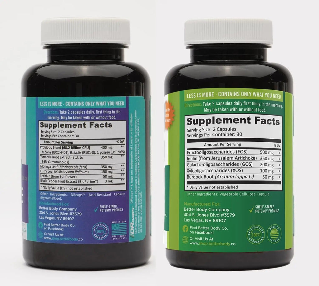 Better Body Co. Slim Gut Bundle | Prebiotics and Probiotics for Women - Bloating Relief - TrustMedUSA