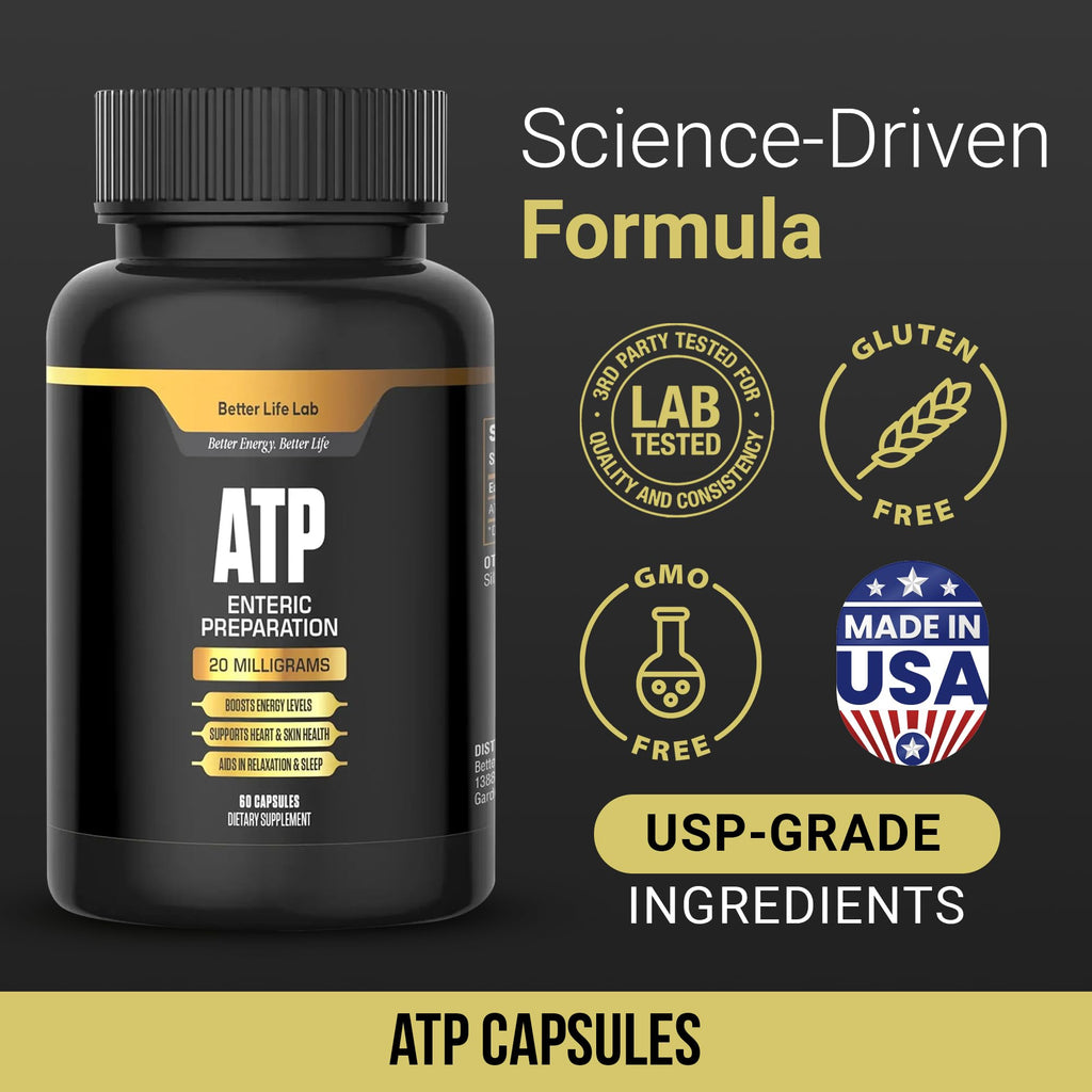 BETTER LIFE LAB ATP Supplement – Supports Cellular Energy Production, Mitochondrial Function & Active Lifestyles - TrustMedUSA