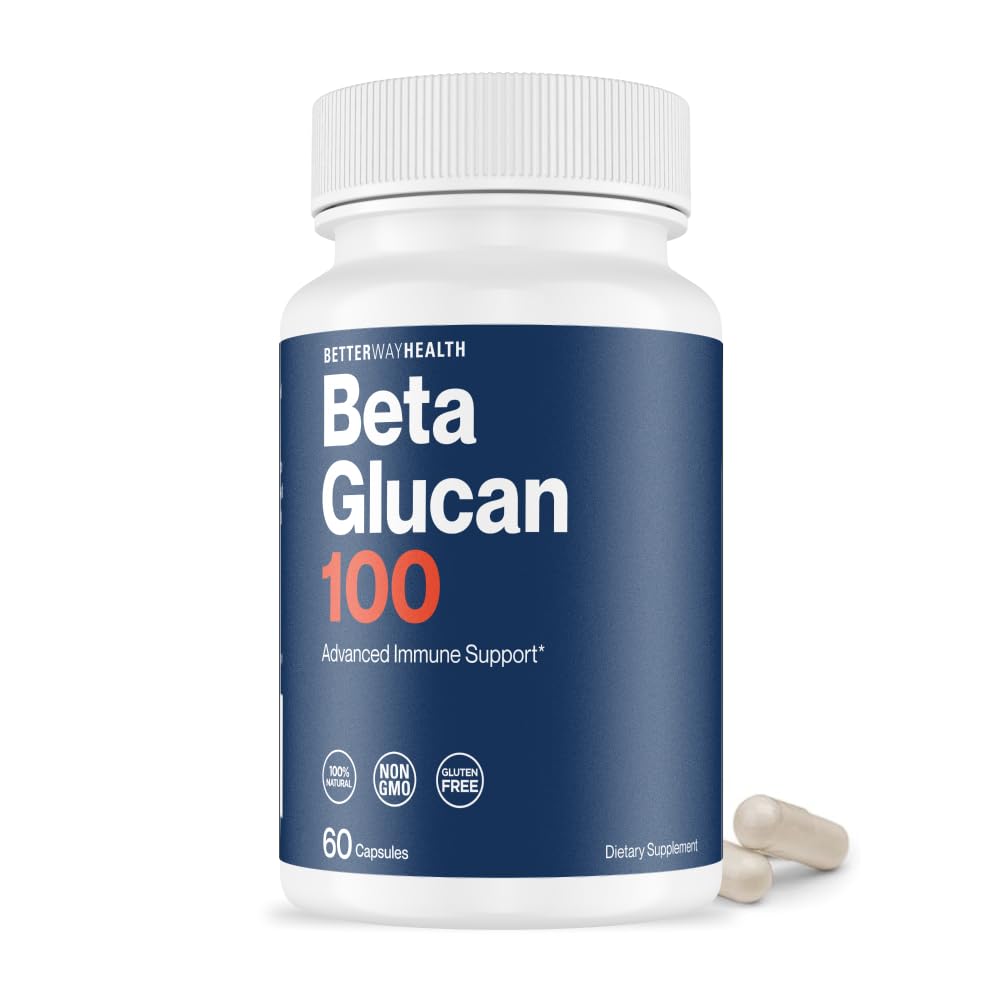 Better Way Health™ - Advanced Immune Readiness - Highly Purified 1,3/1,6 Beta Glucan 100 - Clinically Tested Immune Defense - 100mg/60 Capsules - TrustMedUSA